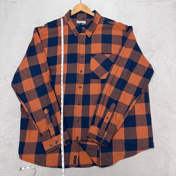 Magellan Outdoors Men's Classic Fit Long Sleeve 100% Cotton Shirt Plaid Size 2XL - Picture 9 of 9